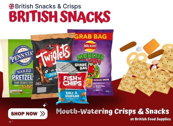 British Snacks - British Snacks & Crisps - British Food Supplies