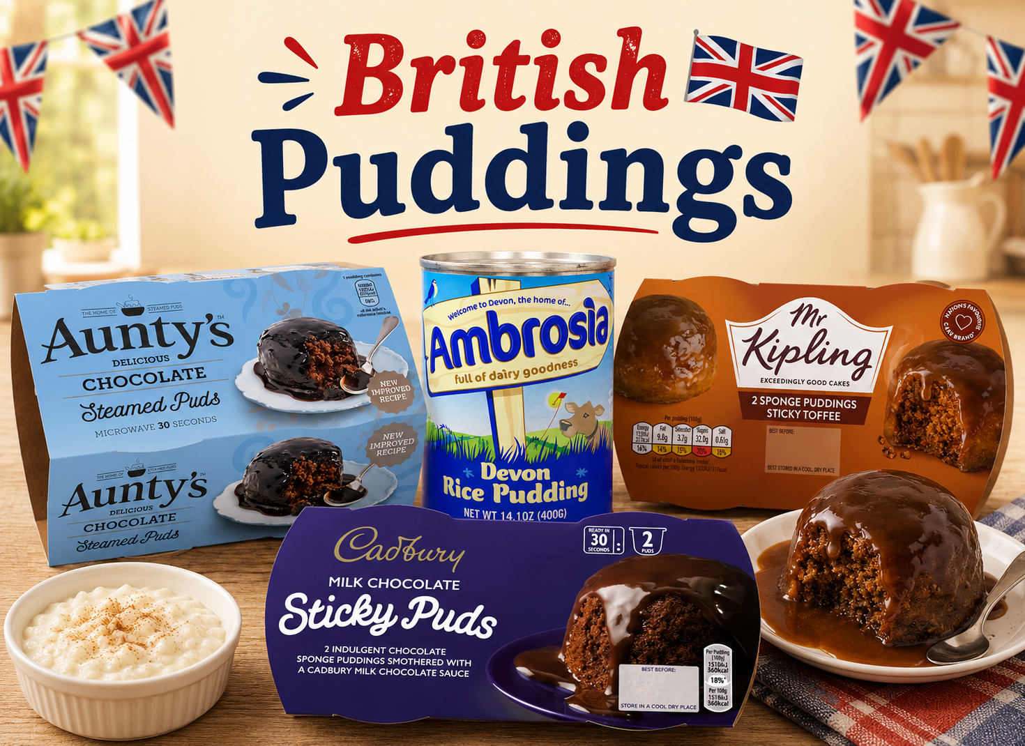 British Puddings - Sweets - British Food Supplies
