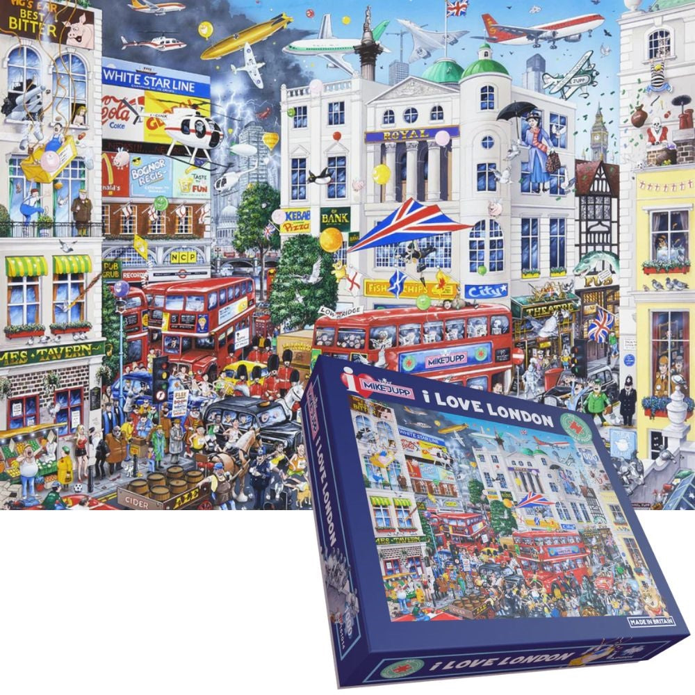 Mike Jupp I Love London 1000 Piece Jigsaw Puzzle