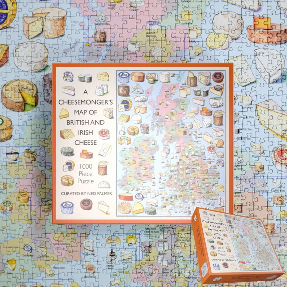 Cheese Map of Great Britain 1000 Pieces Jigsaw Puzzle