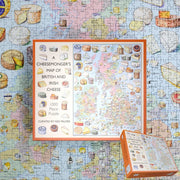 Cheese Map of Great Britain 1000 Pieces Jigsaw Puzzle