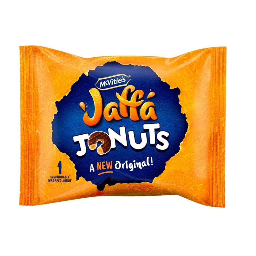 McVitie’s Jaffa Cakes Jonuts 43g British chocolate orange cake snack
