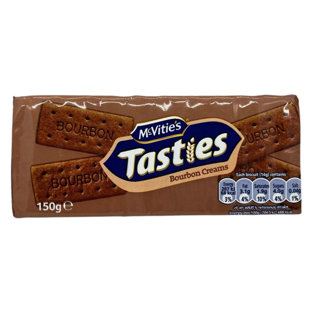 McVities Tasties Bourbon Creams Biscuits 150g