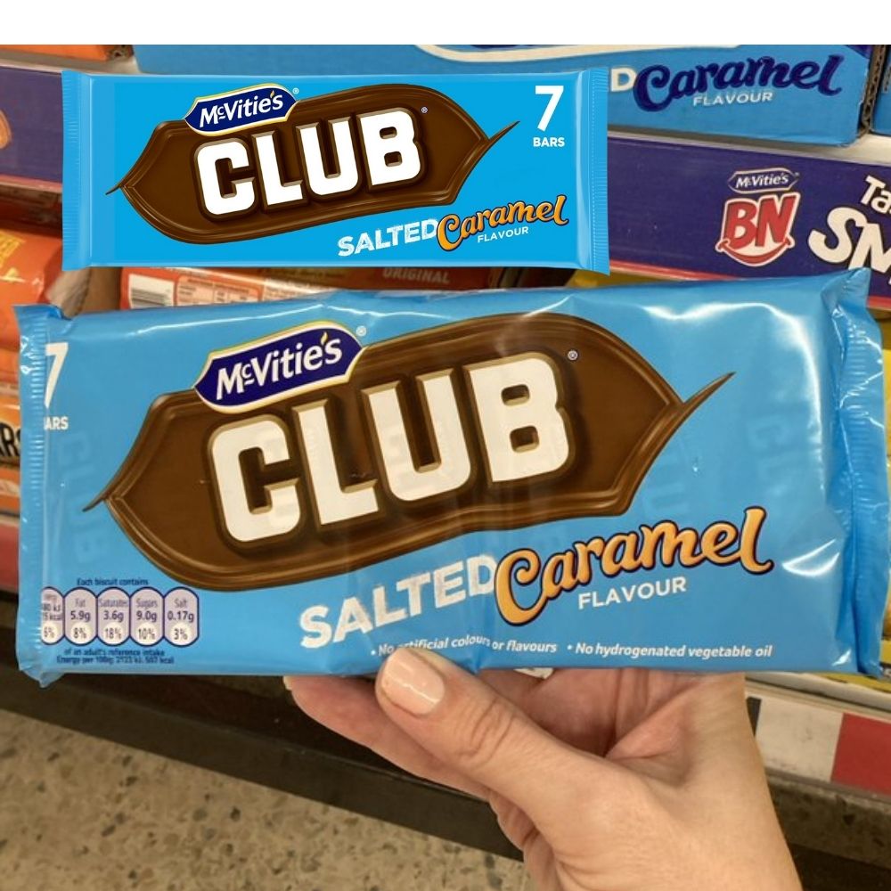 Mcvities Club Salted Caramel 7pk (Pack of 1)