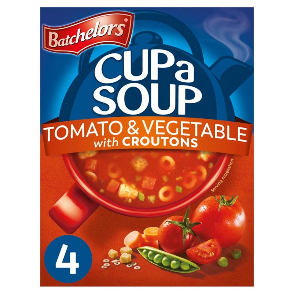Batchelors Cup a Soup Tomato & Vegetable with Croutons 4's - 104G product image