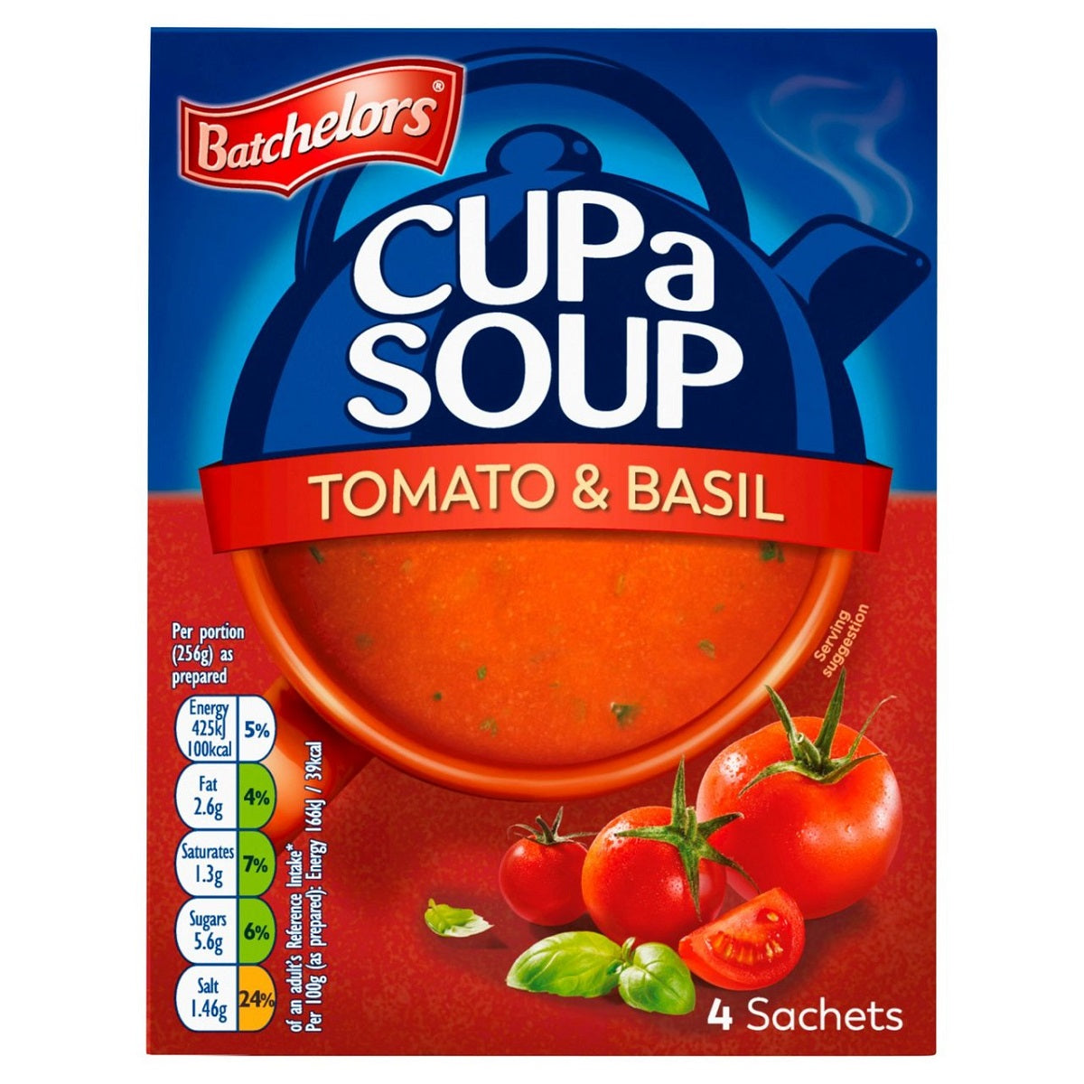 Batchelors Cup a Soup Tomato and Basil Soup 4's - 104G product image