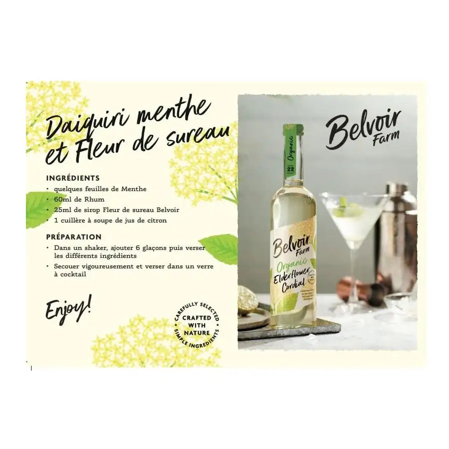 Belvoir Fruit Farms - Cordials - Organic Elderflower - 500ml