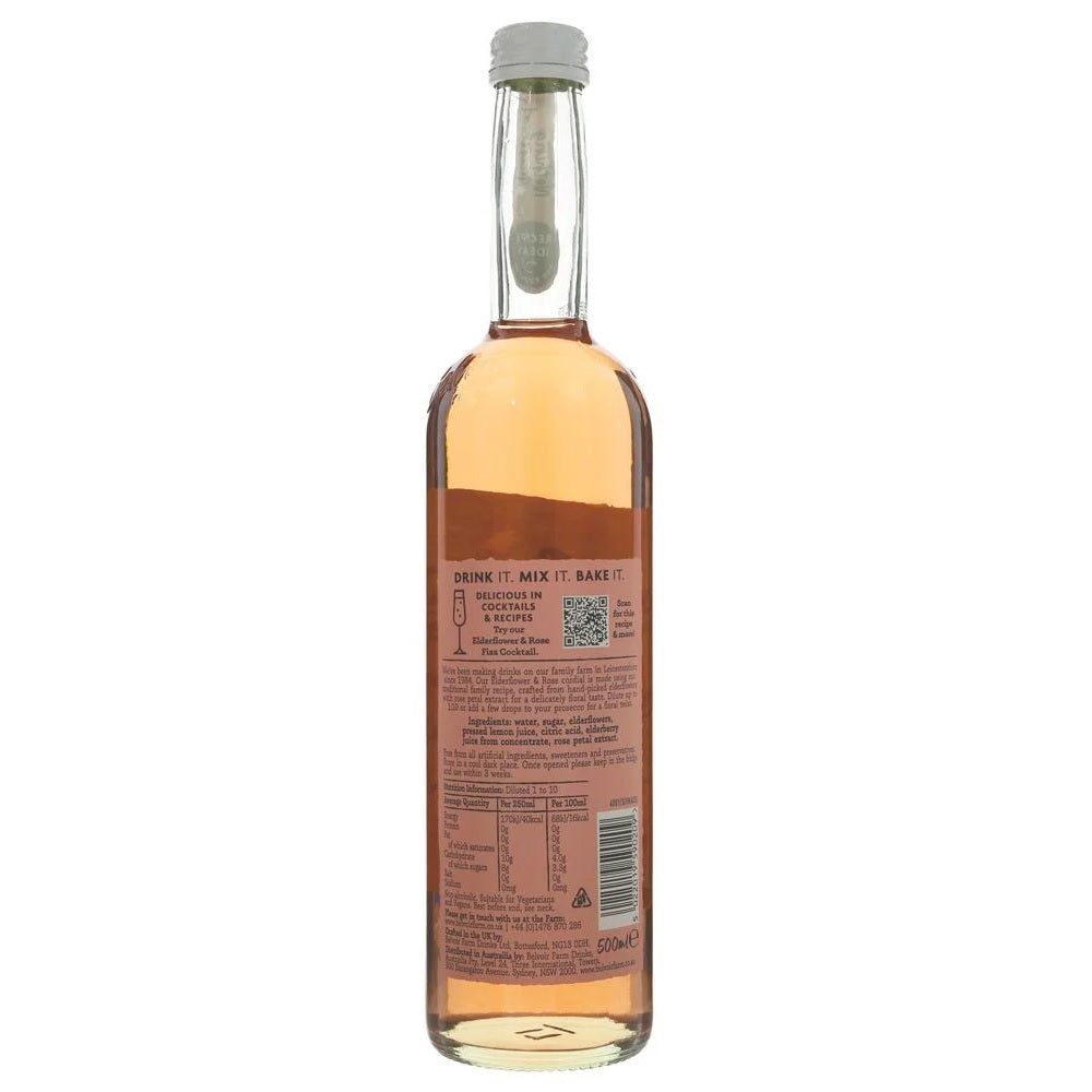 Belvoir Elderflower & Rose Cordial 500ml
