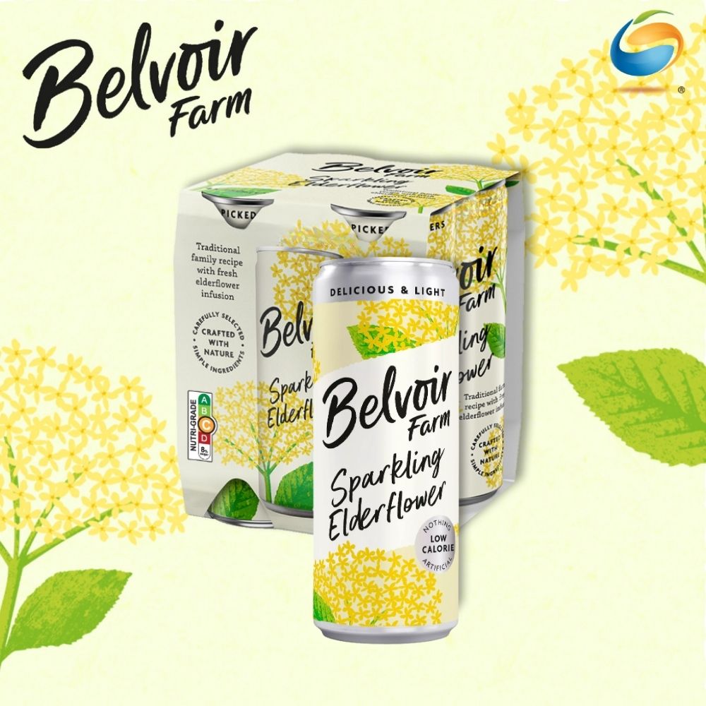 Belvoir Farm Sparkling Elderflower Cans 330ml