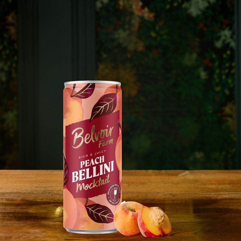 Belvoir Peach Bellini Mocktail Can 250ml