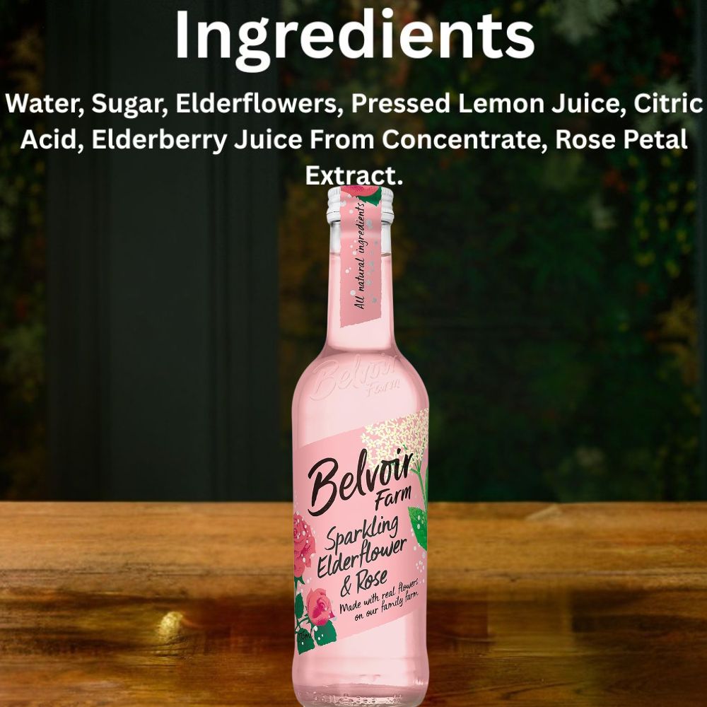 Belvoir Sparkling Elderflower & Rose 275ml