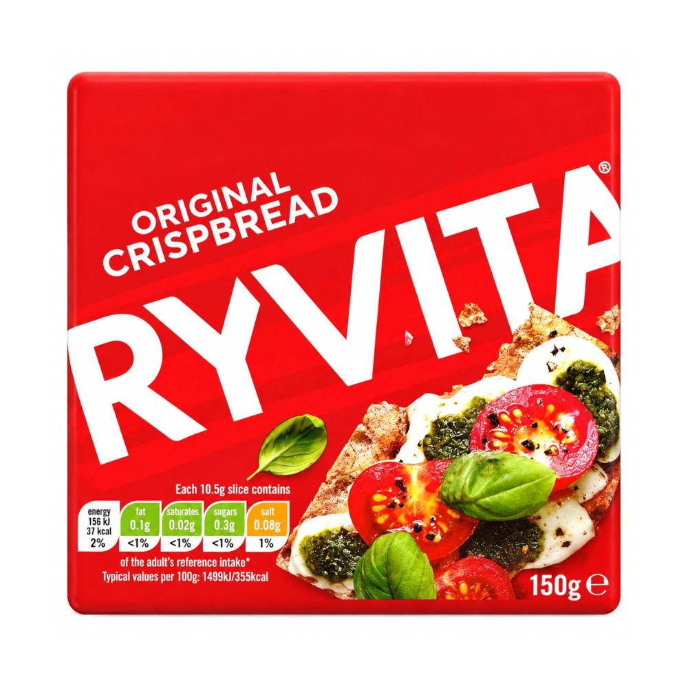 Ryvita Original Crispbread 150g wholegrain rye cracker pack