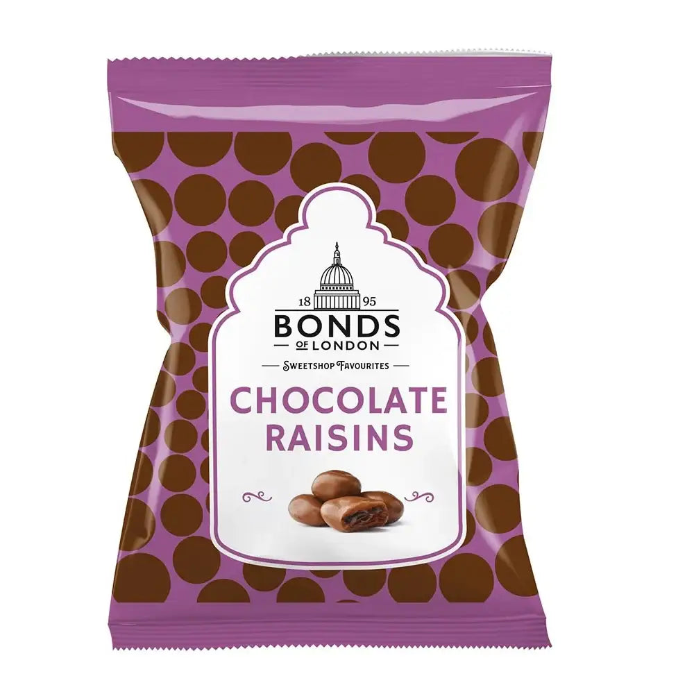Bonds of London Chocolate Raisins Bags 75g