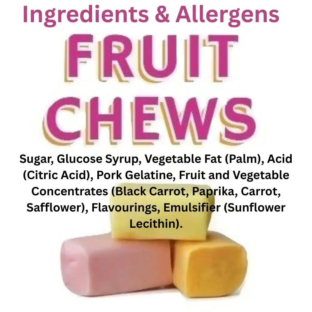 Bonds of London Fruit Chews Sweets Bags 120g