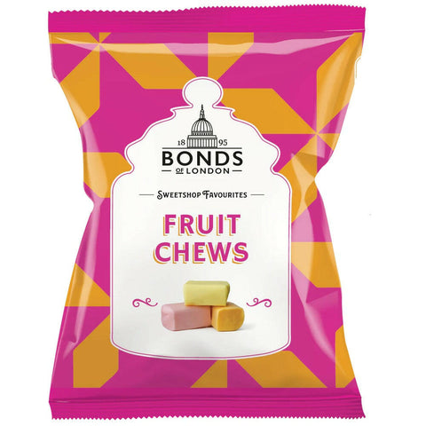 Bonds of London Fruit Chews Sweets Bags 120g - British Food Supplies