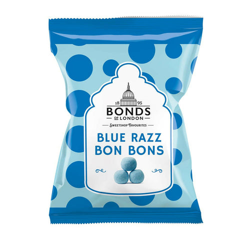 Bonds of London Blue Razz Bon Bons Sweets Bags 110g - British Food Supplies