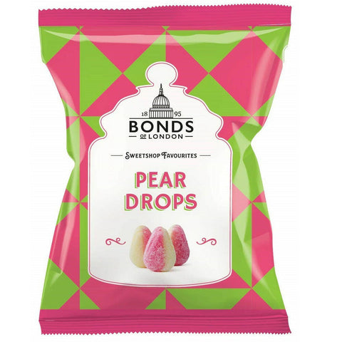 Bonds of London Pear Drops Sweets Bags 130g - British Food Supplies