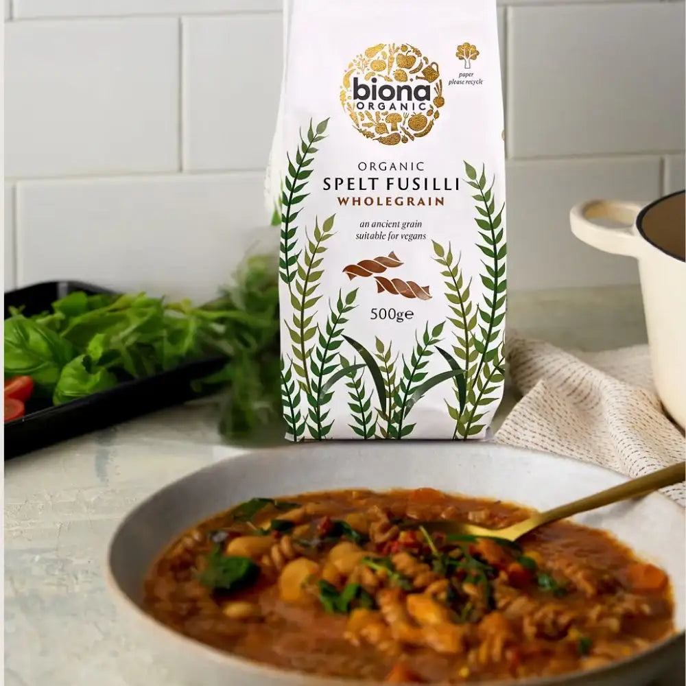 Biona Organic Spelt Fusilli Wholegrain Pasta 500g
