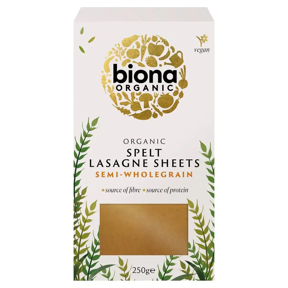 Biona Organic Spelt Lasagne Pasta 250g
