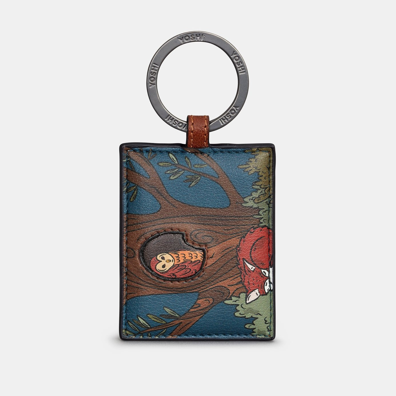 Yoshi Woodland Friends Leather Keyring