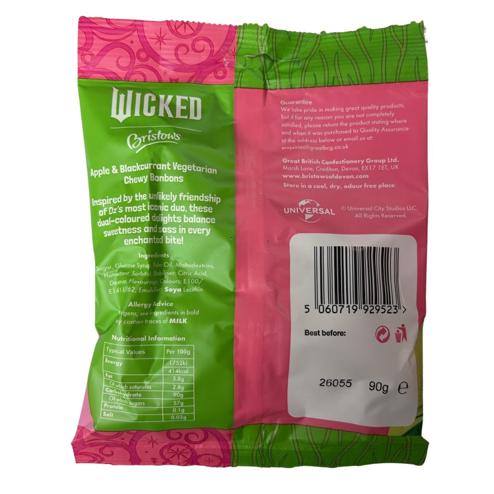 Bristow's Wicked Bon Bons Apple and Blackcurrant Dual 90g