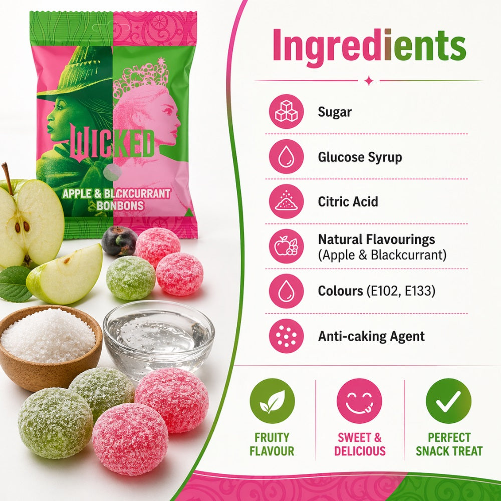 Bristow's Wicked Bon Bons Apple and Blackcurrant Dual 90g