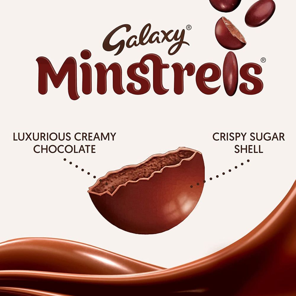 Galaxy Minstrels Chocolate Bags 3pk 126g