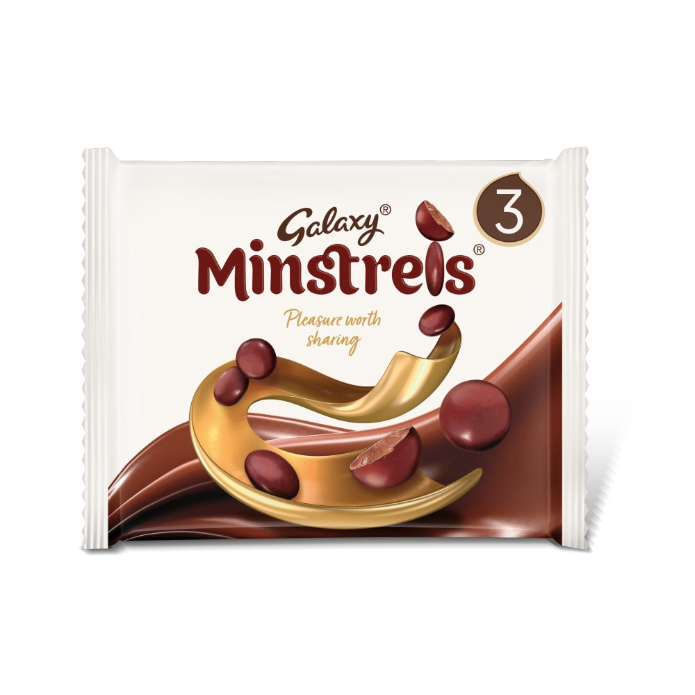 Galaxy Minstrels Chocolate Bags 3pk 126g