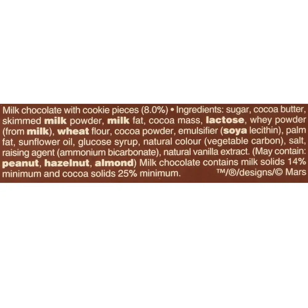 Galaxy Cookie Crumble Milk Chocolate Block Bar 114g