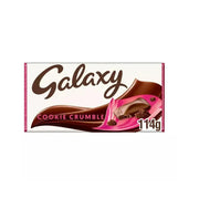 Galaxy Cookie Crumble Milk Chocolate Block Bar 114g