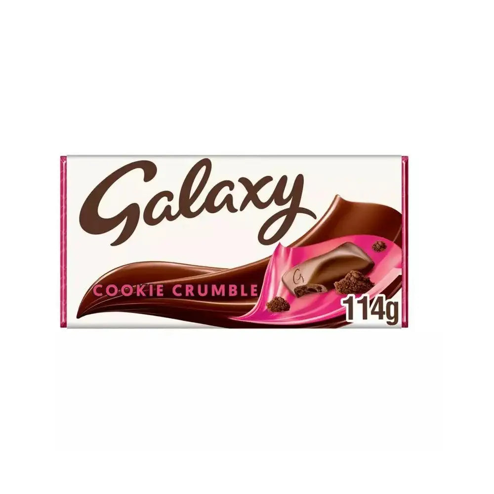 Galaxy Cookie Crumble Milk Chocolate Block Bar 114g