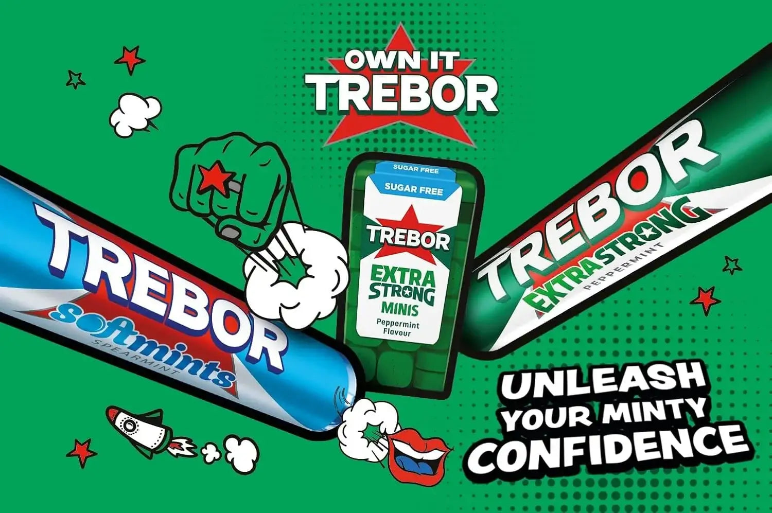 Trebor Extra Strong Mints 166g