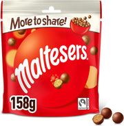 Maltesers Milk Chocolate & Honeycomb More to Share Pouch Bag 158g