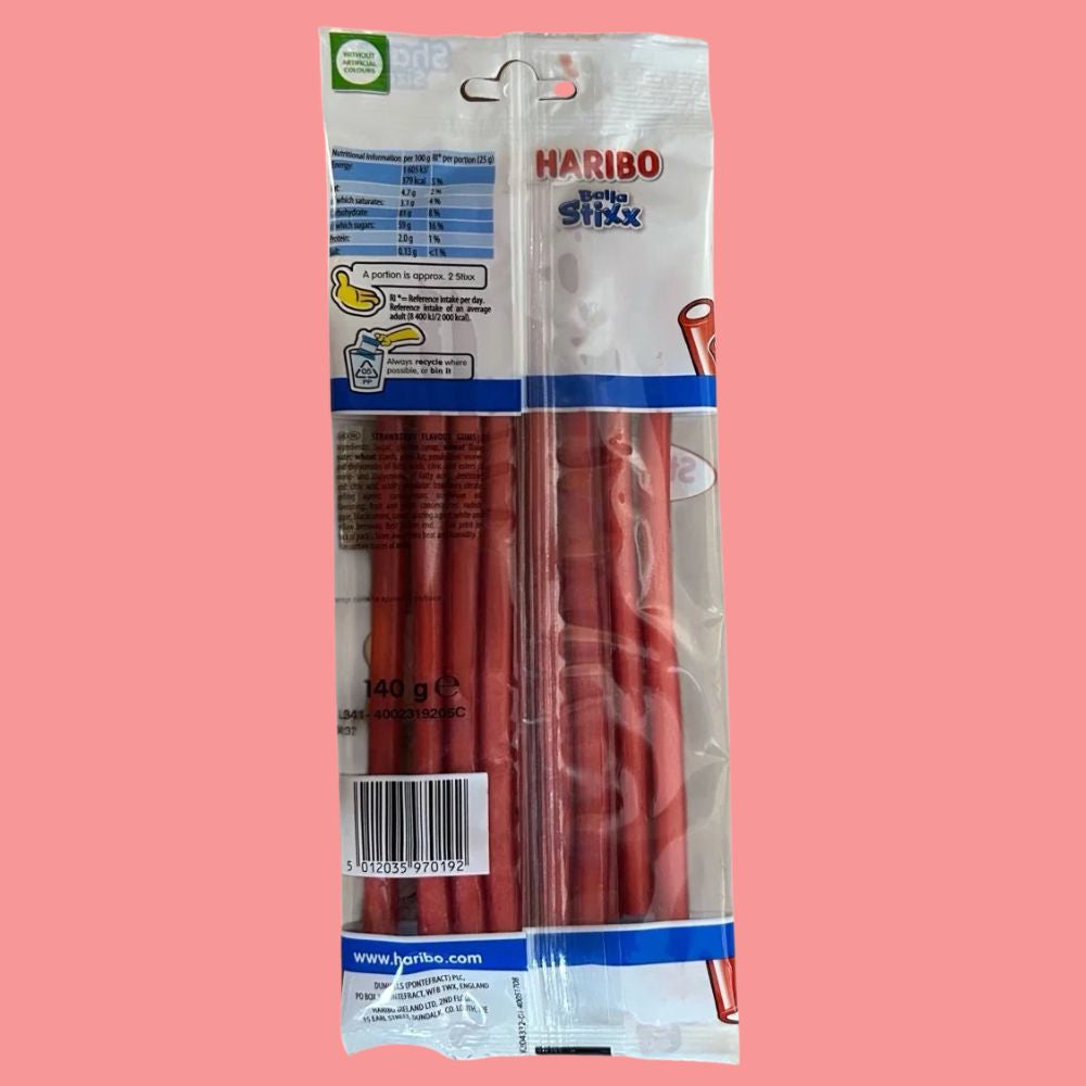 Haribo Balla Stixx Strawberry Flavour 140g