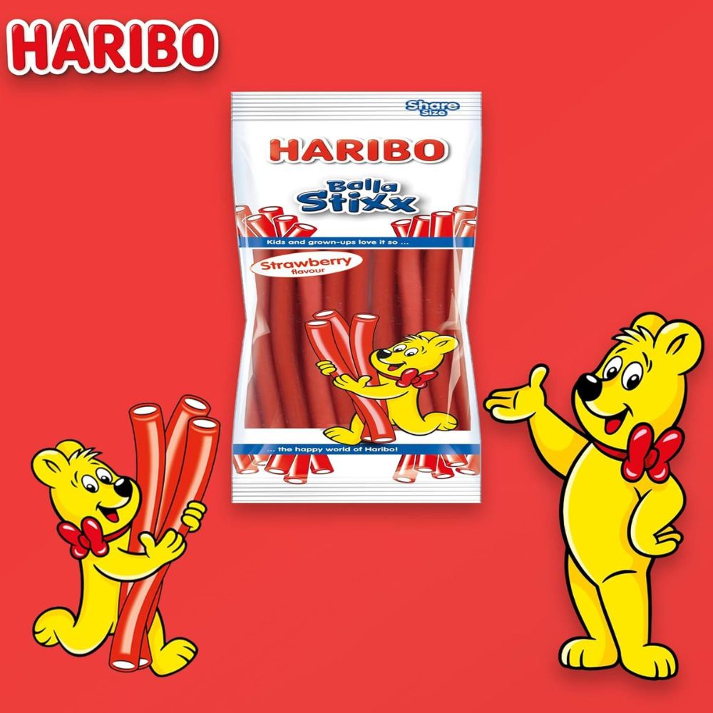 Haribo Balla Stixx Strawberry Flavour 140g