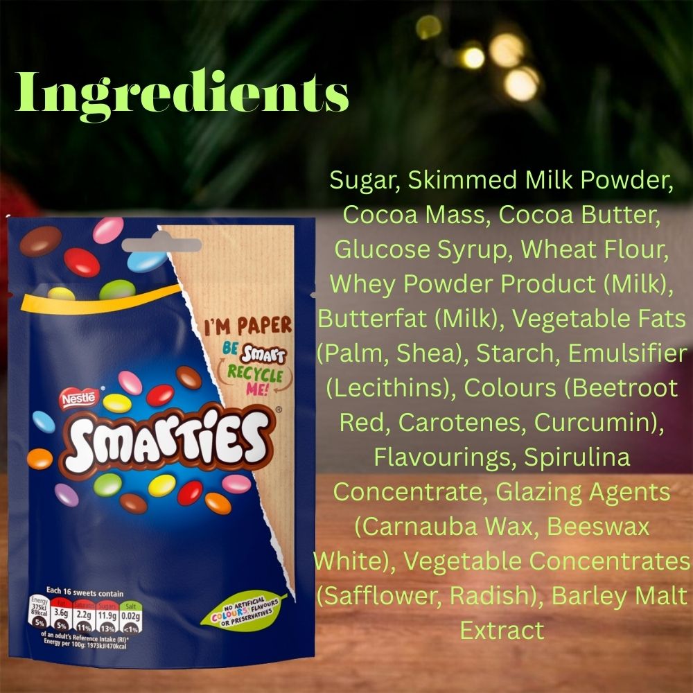 Smarties Milk Chocolate Sharing Bag 105g