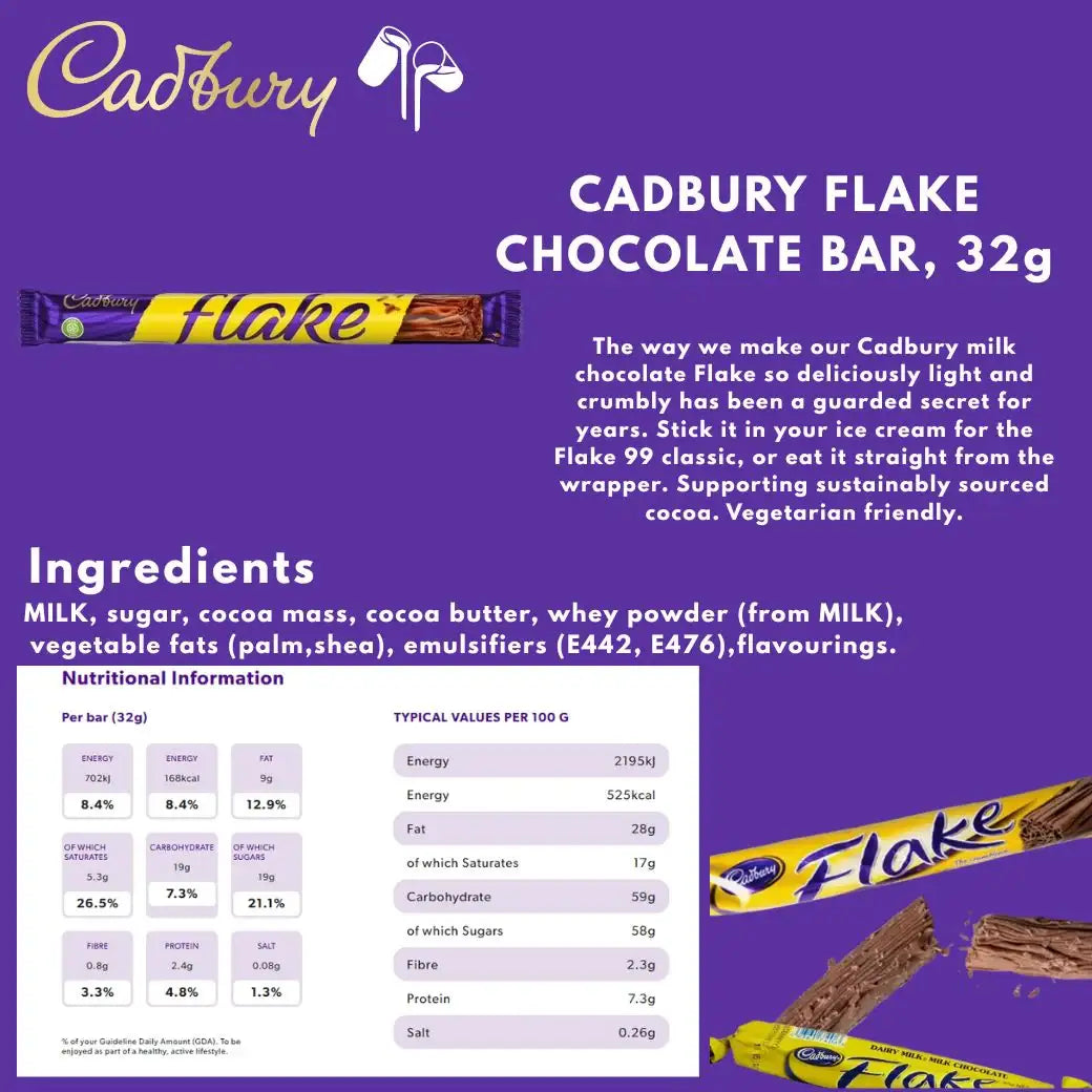 C'bury Flake Chocolate Bar 32g