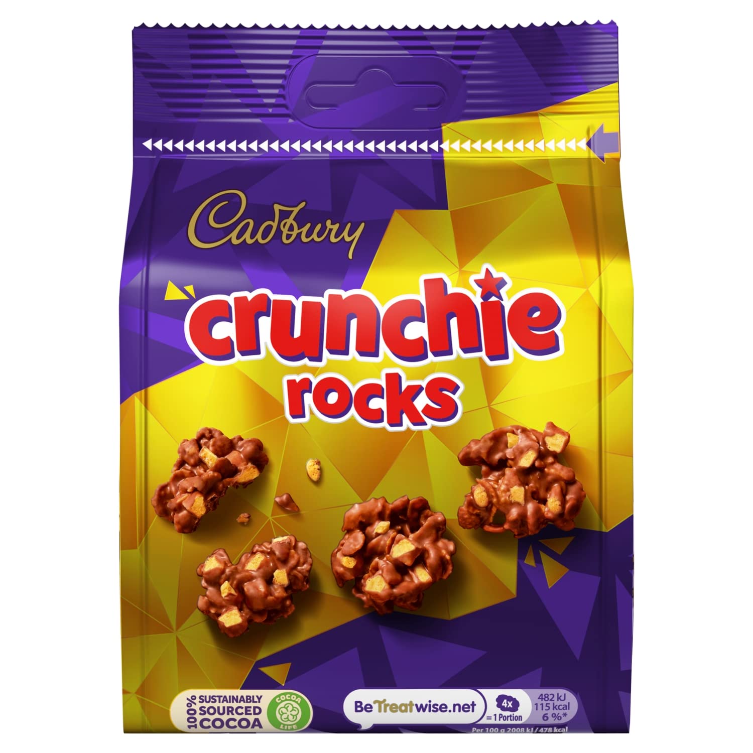 Cadbury Crunchie Rocks Chocolate Bag 110g
