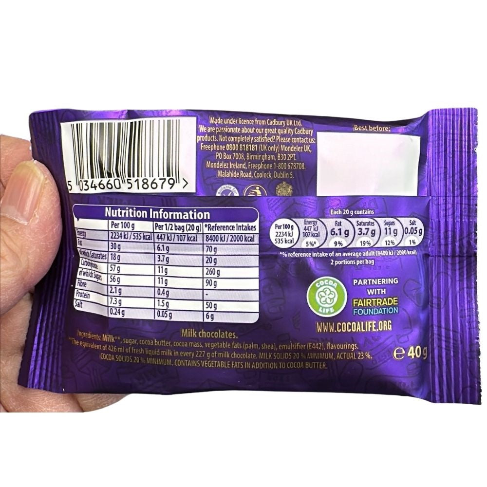 C'bury Dairy Milk Buttons Chocolate 40g