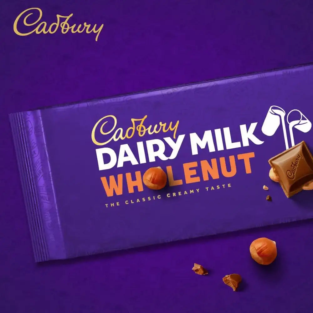 C'bury Dairy Milk Whole Nut Bar 45g