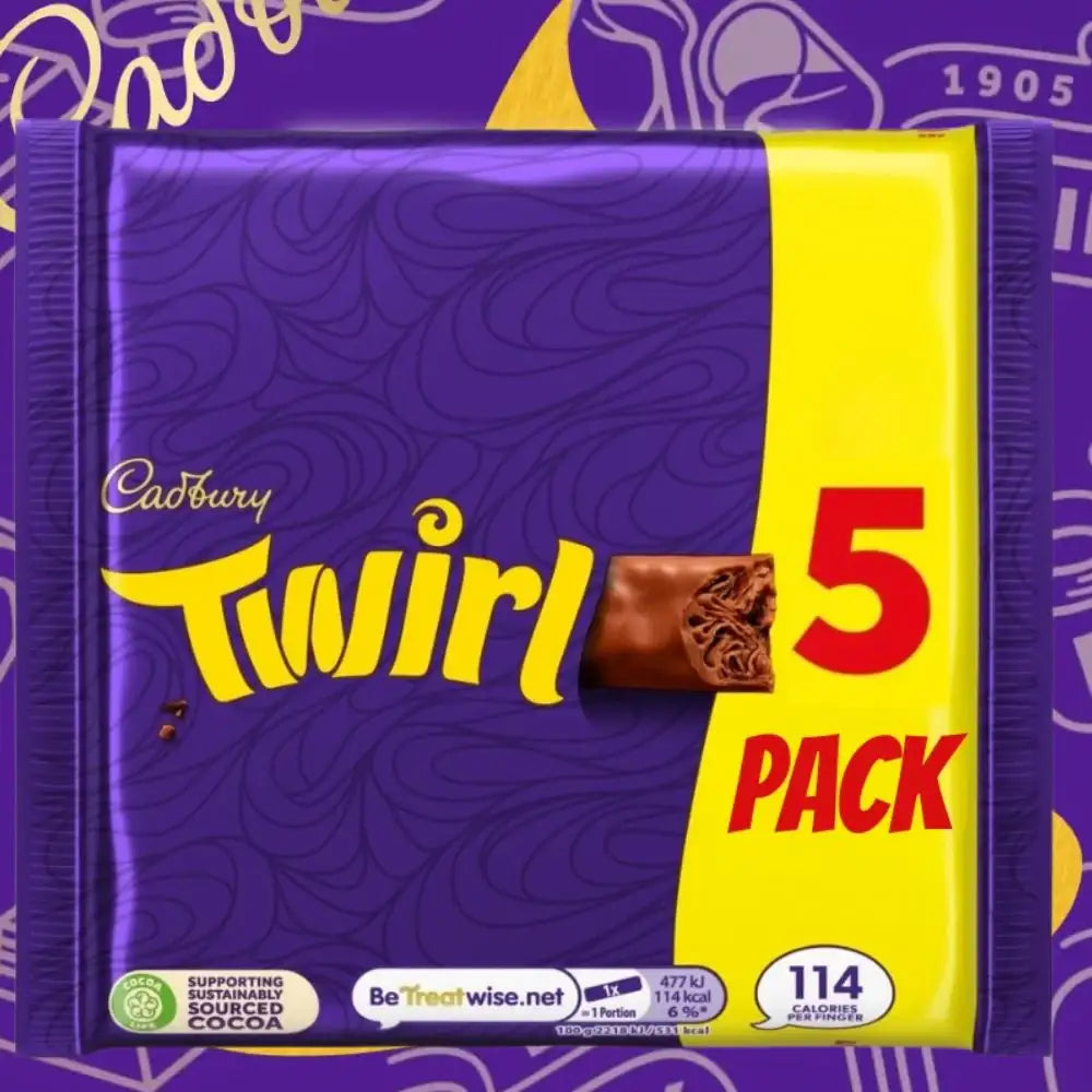 C'bury Twirl Chocolate Bar 5pk (108g)