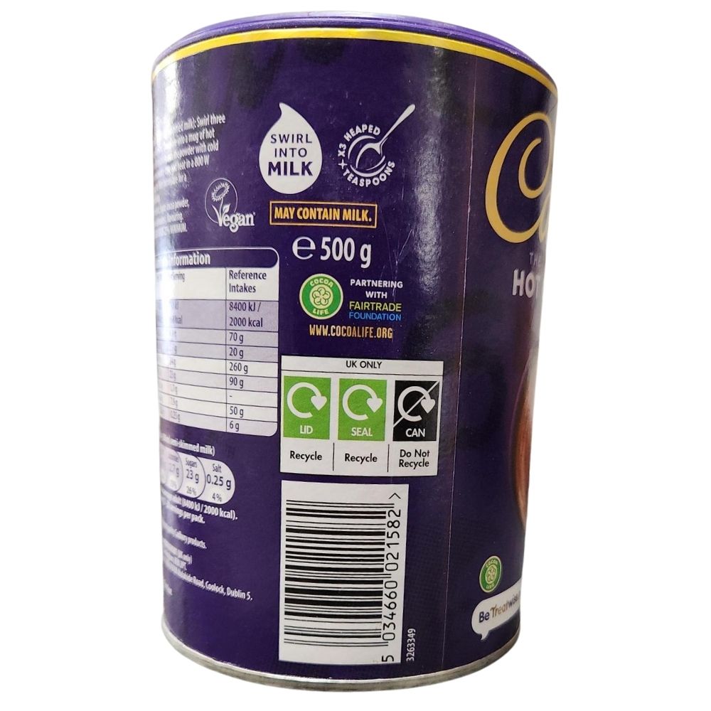C'bury Drinking Chocolate - 17oz/500g