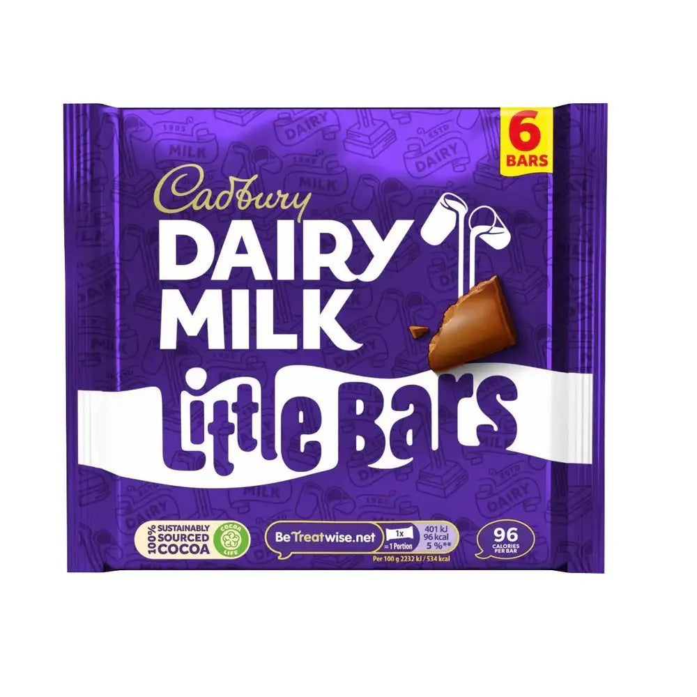 Cadbury Dairy Milk Little Bars 6pk 108g