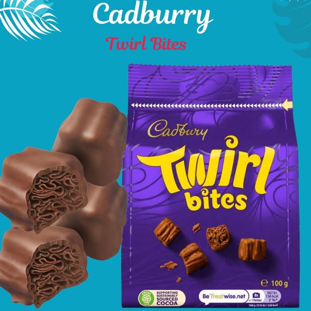 C'bury Twirl Chocolate Bites 100g