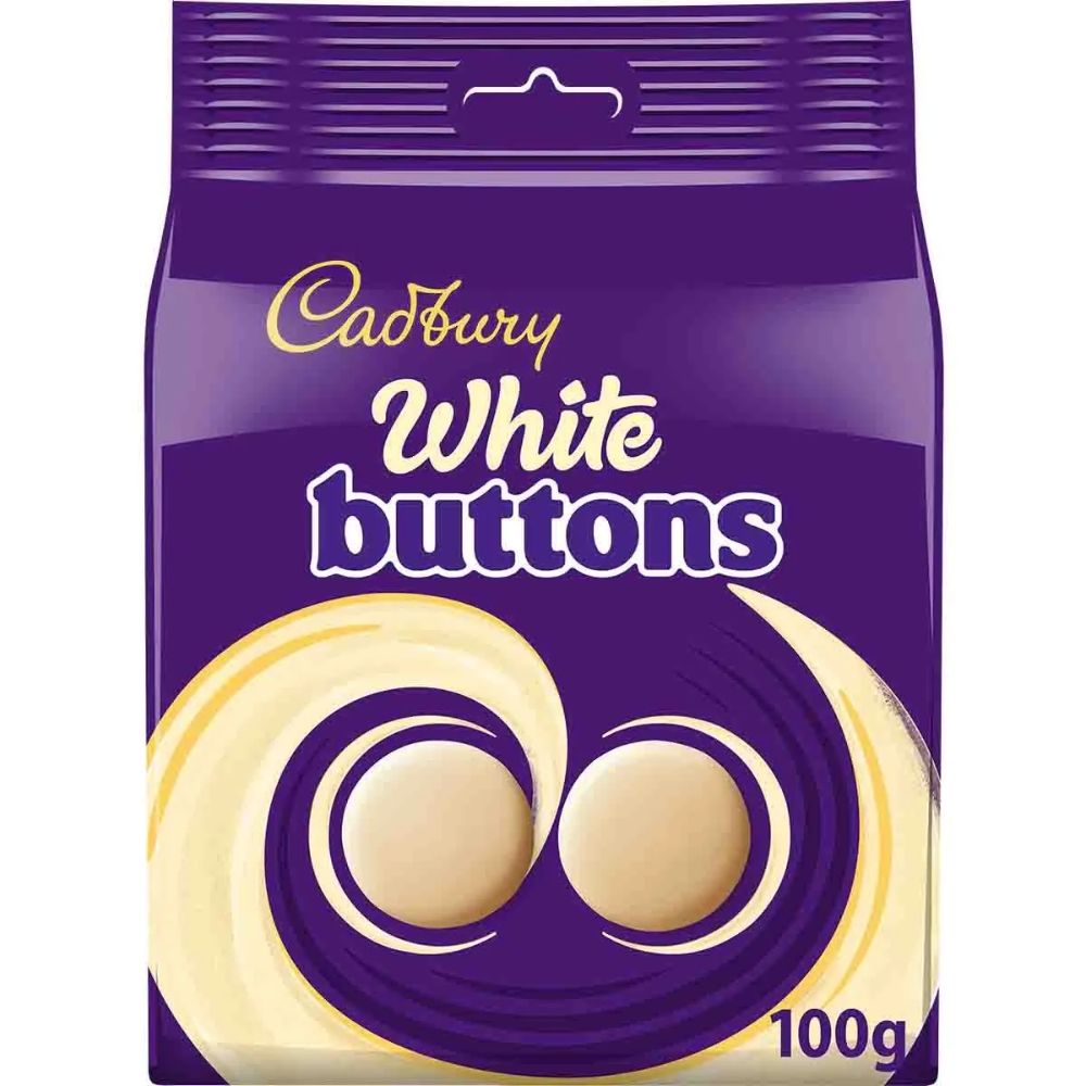 Cadbury White Giant Buttons Chocolate 100g