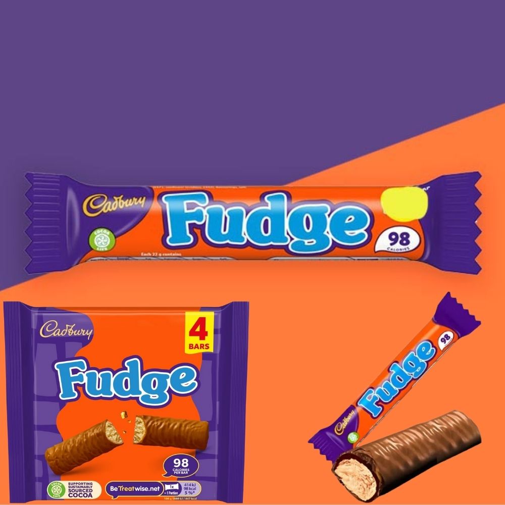 C'bury Fudge Chocolate Bar 4 x 22g