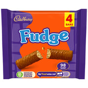 Cadbury Fudge Chocolate Bar 4 x 22g