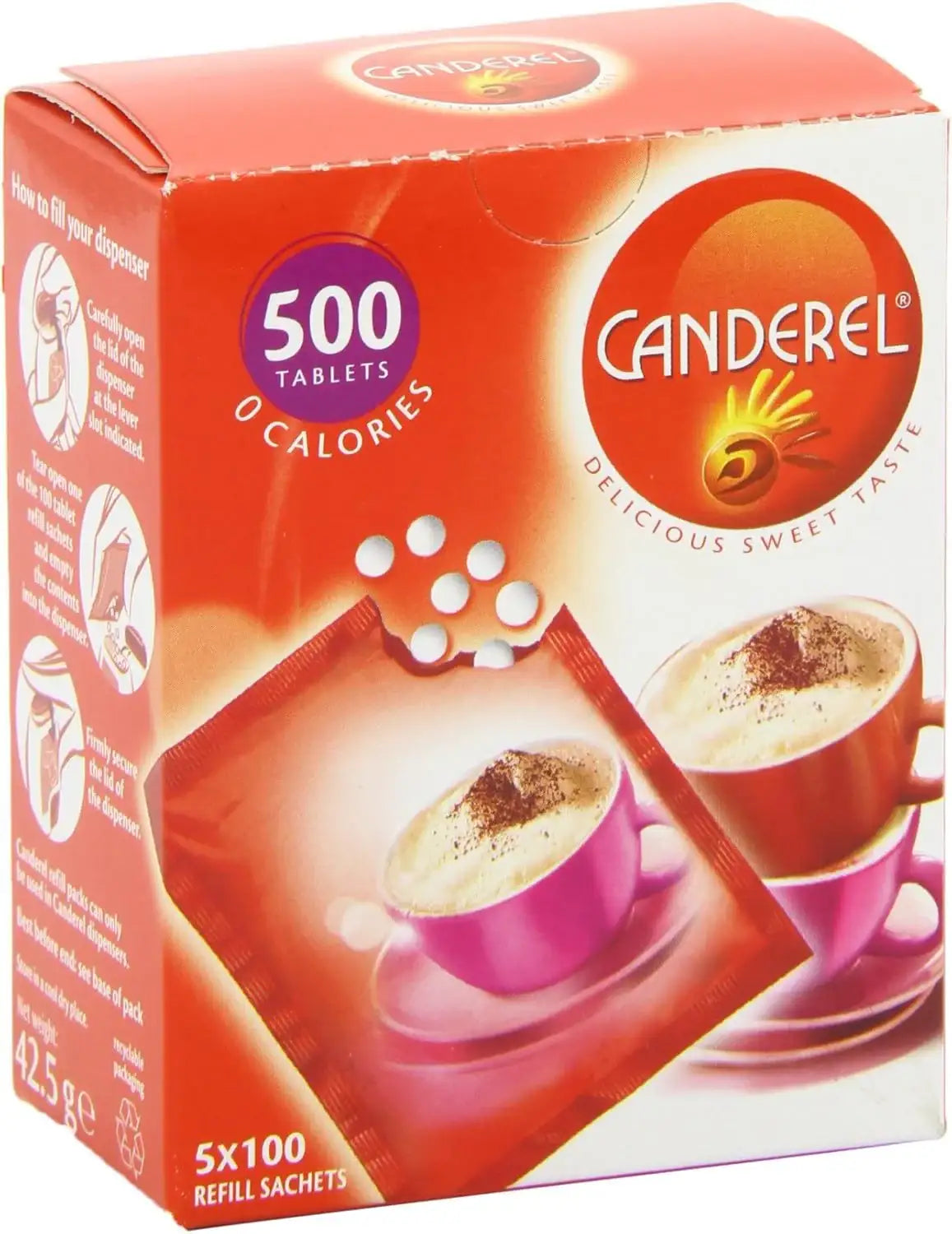 Canderel Sweetener Refill Sachets - 500 Tablets