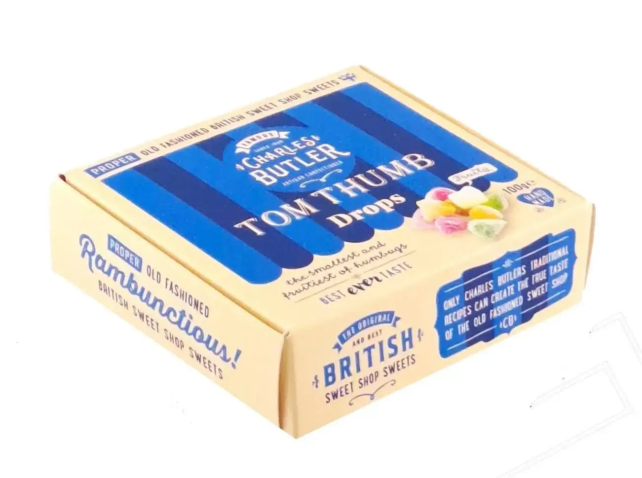 Charles Butler Tom Thumb Drops Sweets 100g