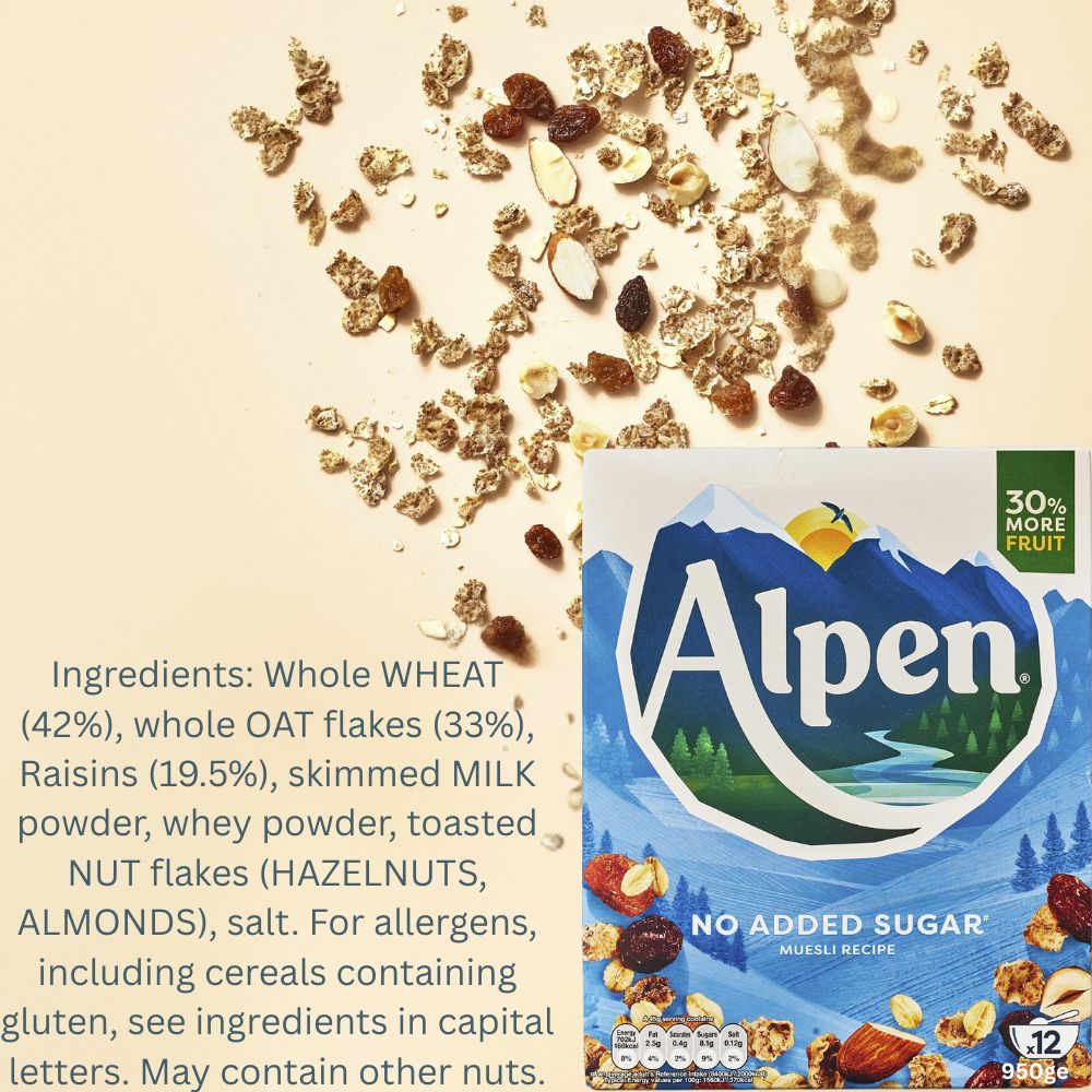 Alpen No Added Sugar Muesli 950g